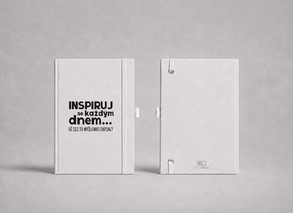 Bílý zápisník „Inspiruj se každým dnem"